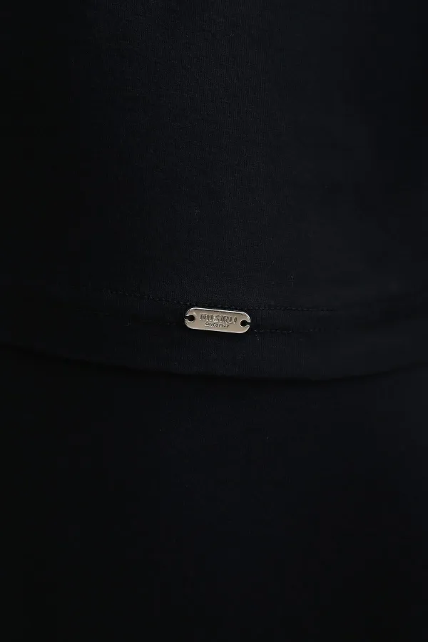 Débardeur basique coupe classique ZEUS LUXURY bleu marine, en coton biologique égyptien.