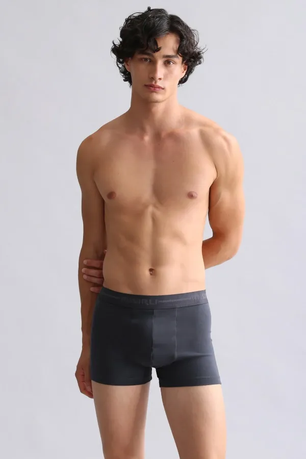 Mısırlı ORGANIC Cotton Compact Cotton Classic Boxer Anthracite