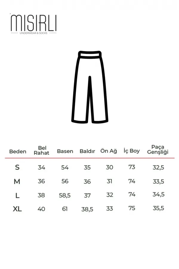 Mısırlı Kadın Dokuma Çiçekli Alt Pijama Çok Renkli