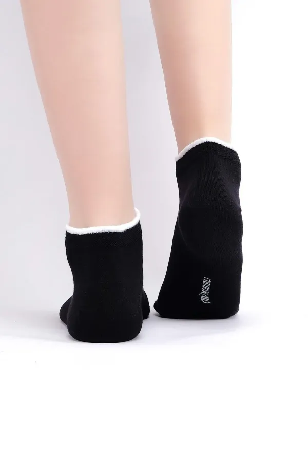 Mısırlı Kadın Modal Tekli Yazlık Sneaker Çorap Siyah