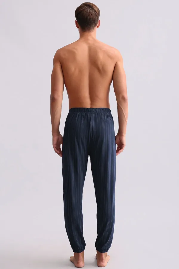 Egyptian Men's Bamboo Jogger Pants Navy Blue