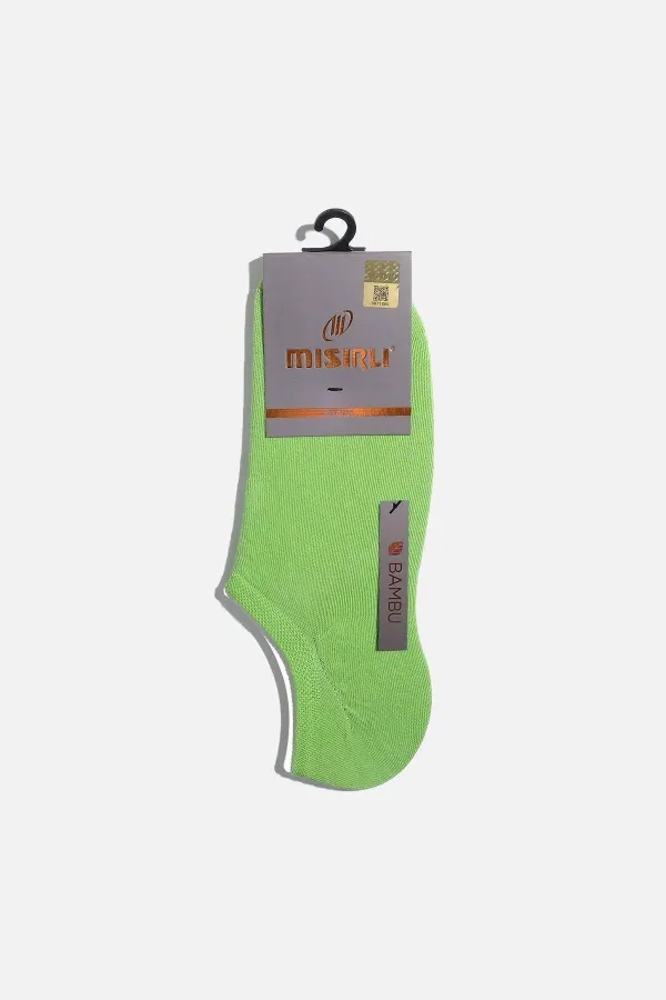 Chaussettes invisibles d'été en bambou pour homme, vertes, de fabrication égyptienne
