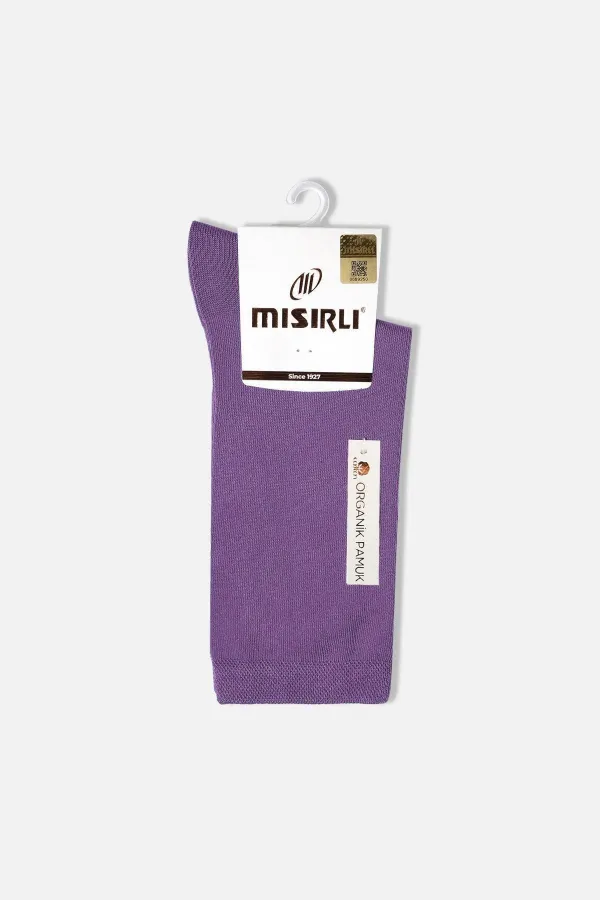 Chaussettes simples en coton biologique pour femmes égyptiennes, bleues