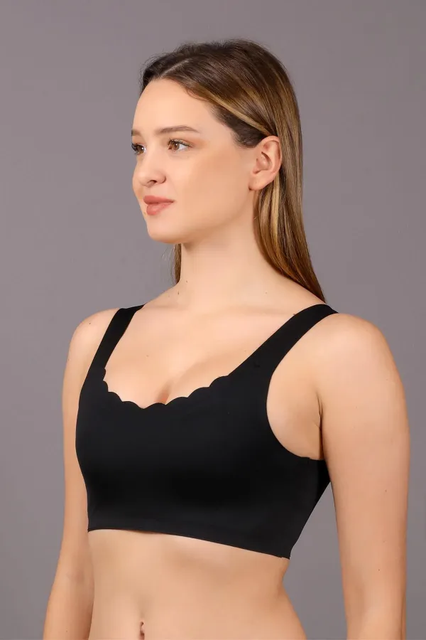 Mısırlı New Bra Desteksiz Hayalet Bralet Sütyen Siyah