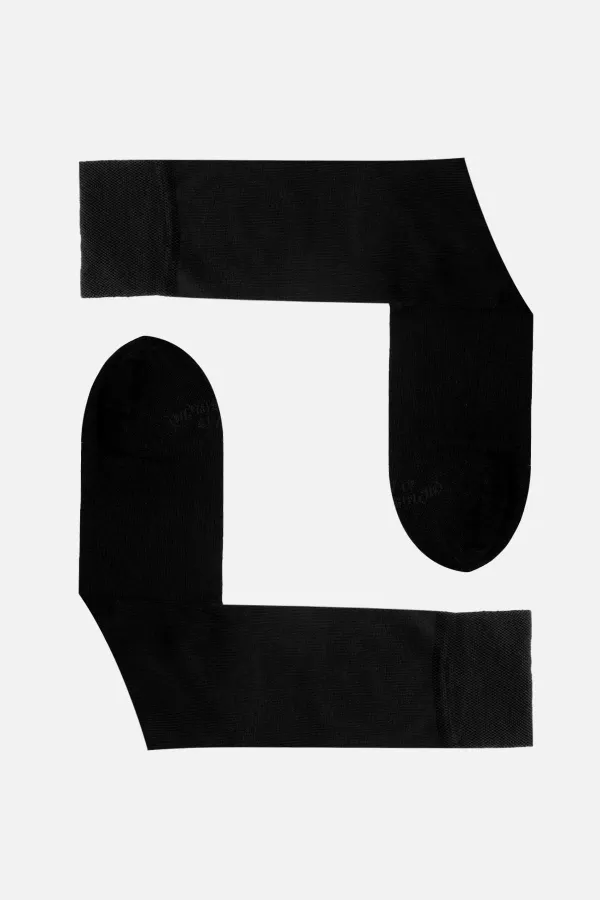 Mısırlı Erkek Merserize Tekli Uzun Çorap Siyah