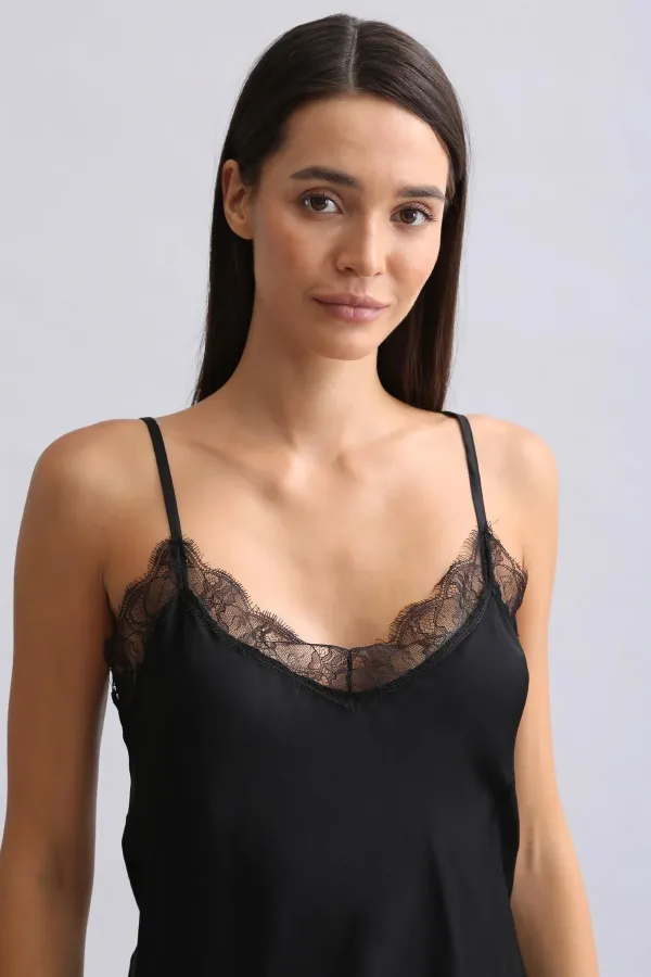 Mısırlı Kadın Bambu Şort Takımı Siyah