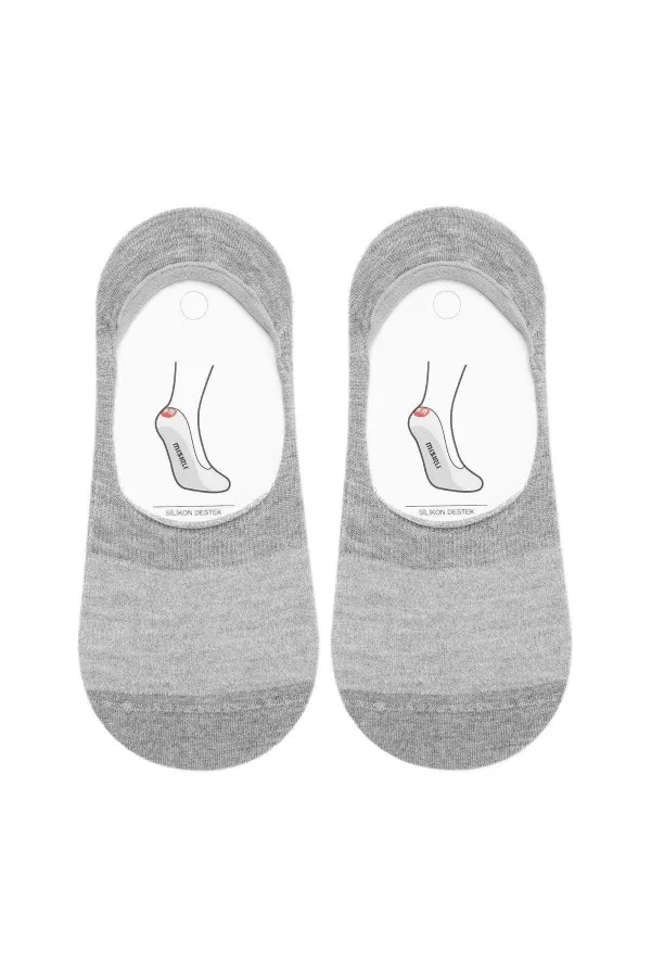 Chaussettes de ballet d'été simples en bambou pour femmes égyptiennes, grises