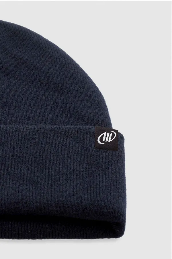 Mısırlı Unisex Yün Kıvrık Düz Bere - Javier Lacivert