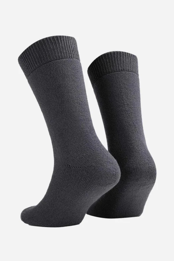 Chaussettes thermiques unisexes égyptiennes à une seule chaussette anthracite