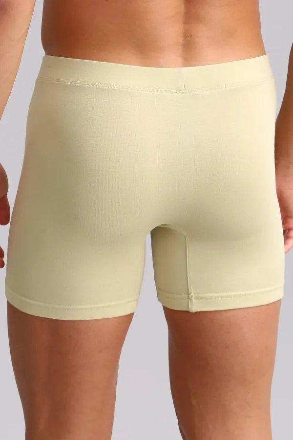 Mısırlı ORGANIC Cotton ZEUS LUXURY Regular Fit Metal Emblem Long Boxer Khaki Island