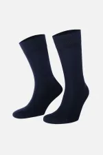Chaussettes Aytuğ pour homme, en coton, à une seule chaussette, bleu marine Chaussettes Aytuğ pour homme, en coton, à une seule chaussette, bleu marine