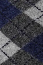 Aytuğ Men's Lambswool Single Socket Socks, Smoke Grey