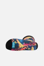 Aytuğ Unisex Cotton Leaf Pattern Fun Ankle Socks, Multicolored