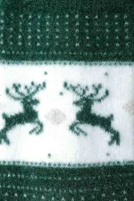 Chaussettes thermiques en peluche pour femmes Aytuğ, motif cerf, motif de Noël