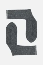 Aytuğ Men's Lambswool Single Socket Socks Smoke Grey