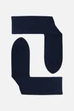 Aytuğ Men's Lambswool Single Socket Socks Navy Blue