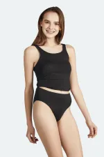 Débardeur à bretelles Aytuğ pour femme, coupe classique, en modal, noir