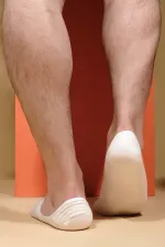 Aytuğ Men's Modal Single Ballet Socks, Ecru