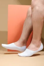 Aytuğ Men's Cotton Single Ballet Socks White