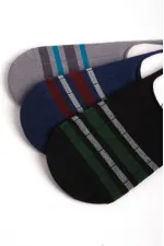 Aytuğ Men's Modal 3 Pairs Special Boxed Ballet Socks Multicolored