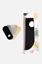 Aytuğ Women's Cotton 5 Pairs Special Boxed No Show Socks Multicolored