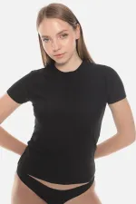 Aytuğ Women's MODAL Crew Neck Regular Fit Undershirt Black