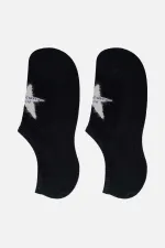 Aytuğ Women's Bamboo Single No Show Socks Black