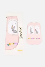 Aytuğ Women's Cotton Pair Special Boxed Ballet Socks Pink