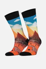 Aytuğ Unisex Cotton Giraffe Pattern Fun Ankle Socks