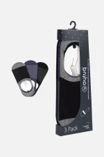 Aytuğ Men's Modal 3 Pairs of Ballet Socks, Multicolored