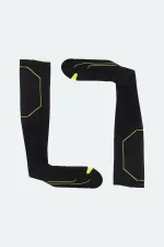 Aytuğ Unisex Shaping Knee-High Running and Sports Socks Black