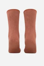 Aytuğ Women's Cotton Single Terry Sock Brown
