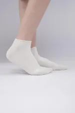 Aytuğ Kadın Modal Tekli Sneaker(Patik) Çorap Beyaz