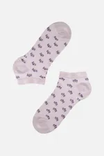 Aytuğ Women's Bamboo Single Ankle Socks Lilac
