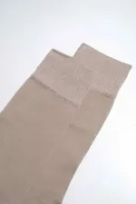 Aytuğ Men's Bamboo Single Super Thin Sock Beige