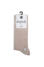 Aytuğ Men's Bamboo Single Super Thin Sock Beige