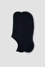 Aytuğ Men's Modal Single No Show Socks Navy Blue