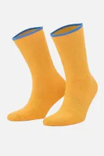 Aytuğ Women's Cotton Single Terry Sock Orange