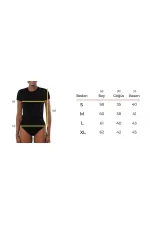Aytuğ Women's MODAL Crew Neck Regular Fit Undershirt Black