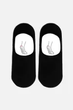 Aytuğ Men's Cotton Single Ballet Socks Black