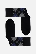 Aytuğ Men's Lambswool Single Socket Socks Black