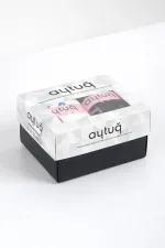 Aytuğ Women's Bamboo 4 Pairs Special Boxed Ankle Socks Multicolored