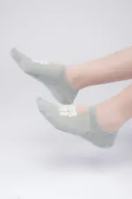 Aytuğ Women's Cotton Single No Show Socks Aqua