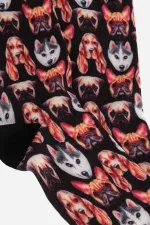 Chaussettes unisexes en coton Aytuğ à motif chien amusant