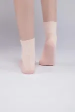 Aytuğ Women's Bamboo Single Short Ankle Socks Salmon