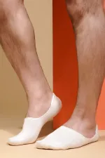 Aytuğ Men's Modal Single Ballet Socks, Ecru