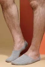 Aytuğ Men's Cotton Single Ballet Socks Grey