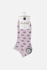 Aytuğ Women's Bamboo Single Ankle Socks Lilac