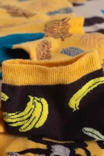 Chaussettes unisexes en coton Aytuğ, lot de 3 paires, à motifs animaux amusants