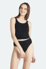 Débardeur à bretelles Aytuğ pour femme, coupe classique, en modal, noir